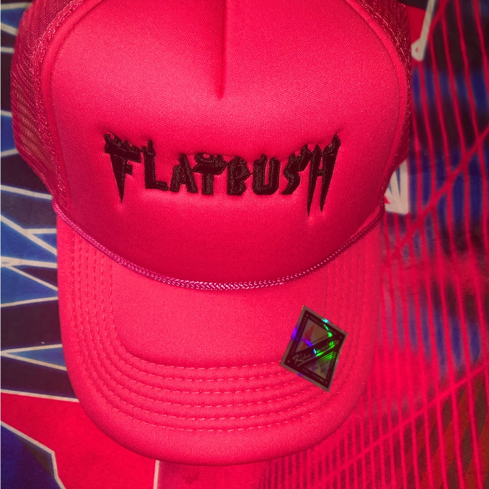 Flatbush hot Pink rsmxnyc 90’s Trucker